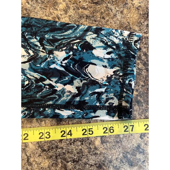 Sweaty Betty XL The Power Workout Leggings Blue Marble Print - Picture 10 of 11